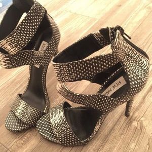 Steve Madden snake heels.